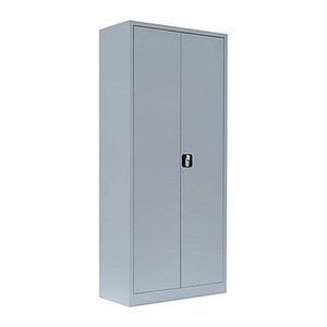 LÜLLMANN Stahlschrank 530330 lichtgrau 4 Fachböden 80,0 x 38,3 x 180,0 cm, aufgebaut, 1 St.