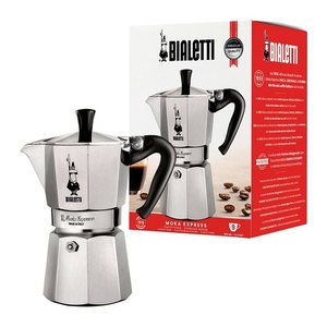 BIALETTI Moka Express 9 Espressokocher silber, 9 Tassen