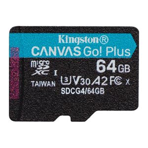 SD MicroSD Card 64GB Kingston SDXC Canvas Go Plus retail