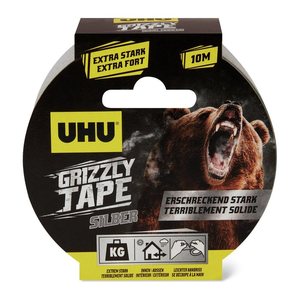 UHU Grizzly Tape Gewebeband silber 49,0 mm x 10,0 m 1 St.