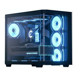 AeroCool Geh Midi P500C-G-BK-V1 o.N. Full Tempered Glas (B)
