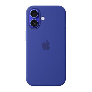 Apple Silikon Case mit MagSafe Handy-Cover für Apple iPhone 16 ultramarin
