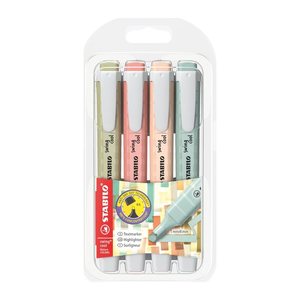 STABILO swing cool NatureCOLORS Textmarker farbsortiert, 4 St.