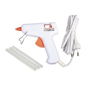 Rayher Niedrigtemperatur Mini Heißklebepistole weiß, 1 St.