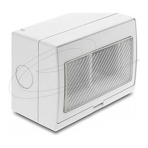 DELOCK Easy 45 Aufputzgehäuse IP55 wasserfest 4 Port