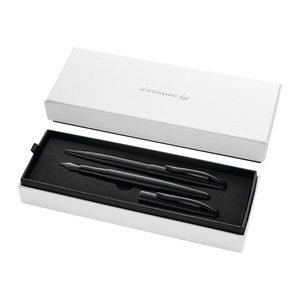Pelikan Füller&Kugelschreiber Jazz Noble Elegance Carbon Sw Geschenkbox