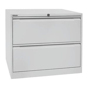 BISLEY Hängeregistraturschrank lichtgrau 2 Schubladen 80,0 x 62,2 x 71,1 cm, 1 St.