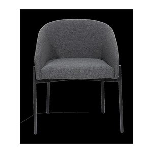 meet powered by PAPERFLOW Sessel MILO anthrazit schwarz Stoff 57,0 x 50,0 x 71,0 cm, 1 St.