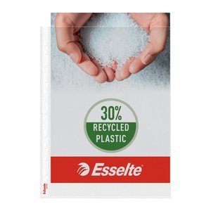 Esselte Prospekthüllen DIN A4 transparent genarbt 0,09 mm, 100 St.