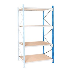 Manorga Anbau-Schwerlastregal EPSIVOL ZR2512804F4S himmelblau, braun 125,0 x 80,0 x 250,0 cm