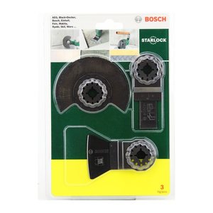 BOSCH Starlock Starter-Set Tiles Tauchsägeblätter-Set 3-teilig, 1 Set