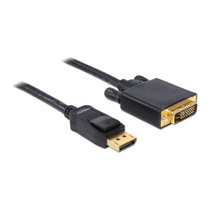 DeLOCK DisplayPort 1.1/DVI Kabel 1,0 m schwarz, 1 St.