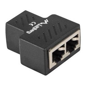 LANBERG Netzwerk-Splitter RJ45->2xRJ45 (geschirmt) CAT.6 sw