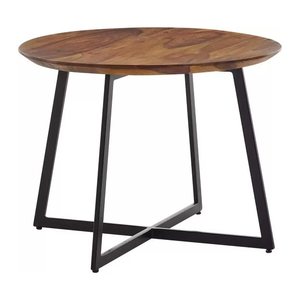 WOHNLING Couchtisch rund Massivholz sheesham 60,0 x 60,0 x 45,0 cm, 1 St.