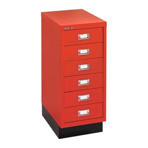 BISLEY MultiDrawer™ L296S Schubladenschrank kardinalrot 6 Schubladen 27,8 x 38,0 x 67,0 cm, 1 St.