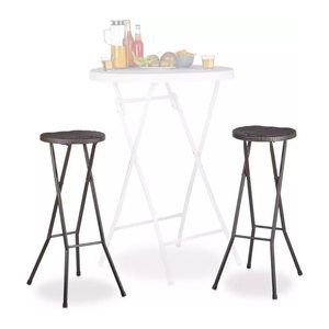 relaxdays Barhocker BASTIAN 10020763_93 braun, 2 St.