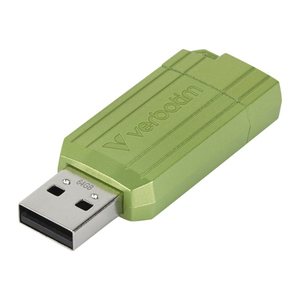 Verbatim USB-Stick 64GB Pin Stripe USB 2.0 Eukalyptusgrün