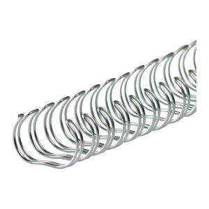 LMG Drahtbinderücken silber für 100 Blatt, 50 St.