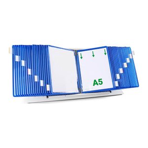 tarifold Sichttafelsystem 435401 DIN A5 blau mit 40 St. Sichttafeln, 1 St.