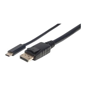MANHATTAN USB Typ C auf DisplayPort-Adapterkabel 1m schwarz