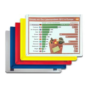 EICHNER Sichttaschen Magnetisch DIN A4 quer transparent glatt 3,0 mm, 10 St.