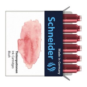 Schneider Tintenpatronen für Füller Pastell Blush, 6 St.