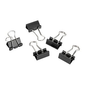 Gowi Foldbackklammern schwarz 1,5 cm, 12 St.