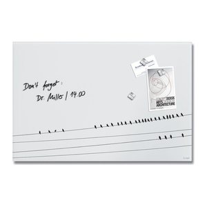 SIGEL Glas-Magnettafel artverum® 60,0 x 40,0 cm Design Little Birds