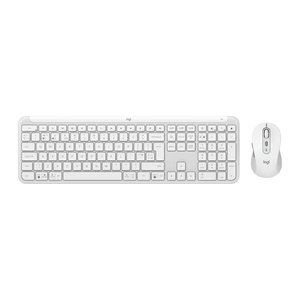 Logitech Wireless Keyboard+Mouse MK950 Signature Slim white