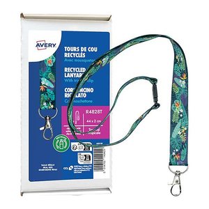 AVERY Zweckform Lanyards Tropical R4828T, Textilband, grün, 10 St.