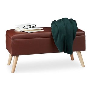 relaxdays Sitztruhe 10025734_93 braun Holz 80,0 cm