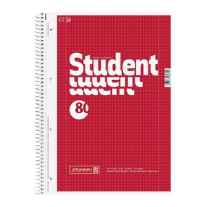 BRUNNEN Collegeblock Student Lineatur 28 kariert DIN A4 Innen- und Außenrand, 1 St.