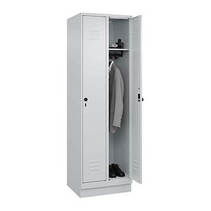 CP Spind Classic PLUS lichtgrau 080020-20 S10009, 2 Schließfächer 60,0 x 50,0 x 195,0 cm