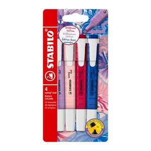 STABILO swing cool NatureCOLORS Wildflower Textmarker farbsortiert, 4 St.
