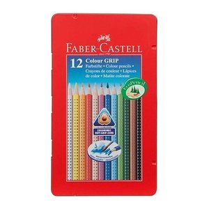 FABER-CASTELL Colour GRIP Buntstifte farbsortiert, 12 St.