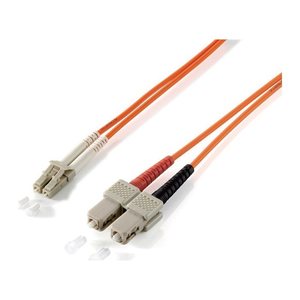 Equip Patchkabel LC->SC 1.00m Multimode Duplex OM1 orange Polybeutel