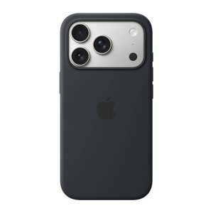 Apple Silikon Case mit MagSafe Handy-Cover für Apple iPhone 17 Pro schwarz