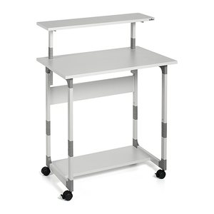 DURABLE PC-Tisch höhenverstellbar mit Rollen grau 80,0 x 56,4 x 63,4-91,6 cm