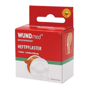 WUNDmed® Heftpflaster 02-083 beige 2,5 cm x 5,0 m, 1 St.