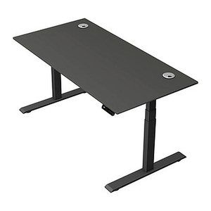 Kerkmann Move 2 Plus elektrisch höhenverstellbarer Schreibtisch anthrazit rechteckig, T-Fuß-Gestell anthrazit 160,0 x 80,0 cm