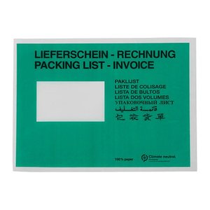 WIHEDÜ Lieferscheintaschen Pergamin Papier DIN C5 250 St.