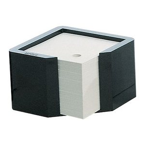 arlac® Zettelbox memorion schwarz inkl. 600 lose Notizzettel weiß, 1 St.
