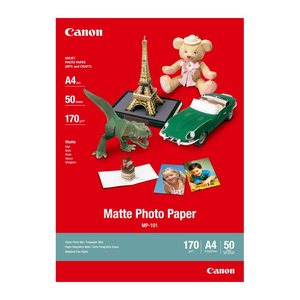 Canon Fotopapier MP-101 DIN A4 matt 170 g/qm 50 Blatt