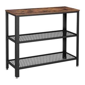 VASAGLE Konsolentisch rechteckig Spanplatte braun 101,5 x 35,0 x 80,0 cm, 1 St.