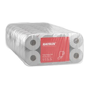KATRIN Toilettenpapier 250 2-lagig Recyclingpapier, 64 Rollen