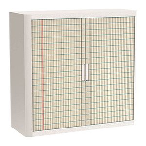 PAPERFLOW easyOffice Contents Rollladenschrank 61978 2 Fachböden 110,0 x 41,5 x 104,0 cm