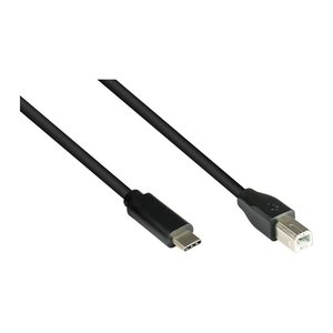 Good Connections USB2.0 Kabel C-B schw. 0,5m