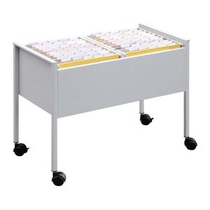 DURABLE Hängemappenwagen Quer-Registratur silber für bis zu 100 Hängemappen