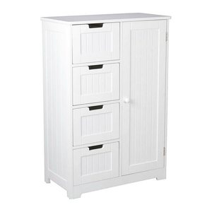 WOHNLING Badschrank WL5.184 weiß 56,0 x 30,0 x 83,0 cm