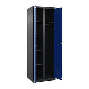 CP Spind Classic Plus enzianblau, schwarzgrau 080600-20 S10046, 1 Schließfach 60,0 x 50,0 x 185,0 cm